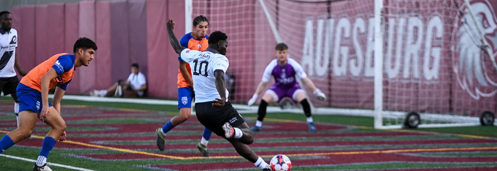 Sidike Jabateh knocks home a game winning goal for Minneapolis City SC.